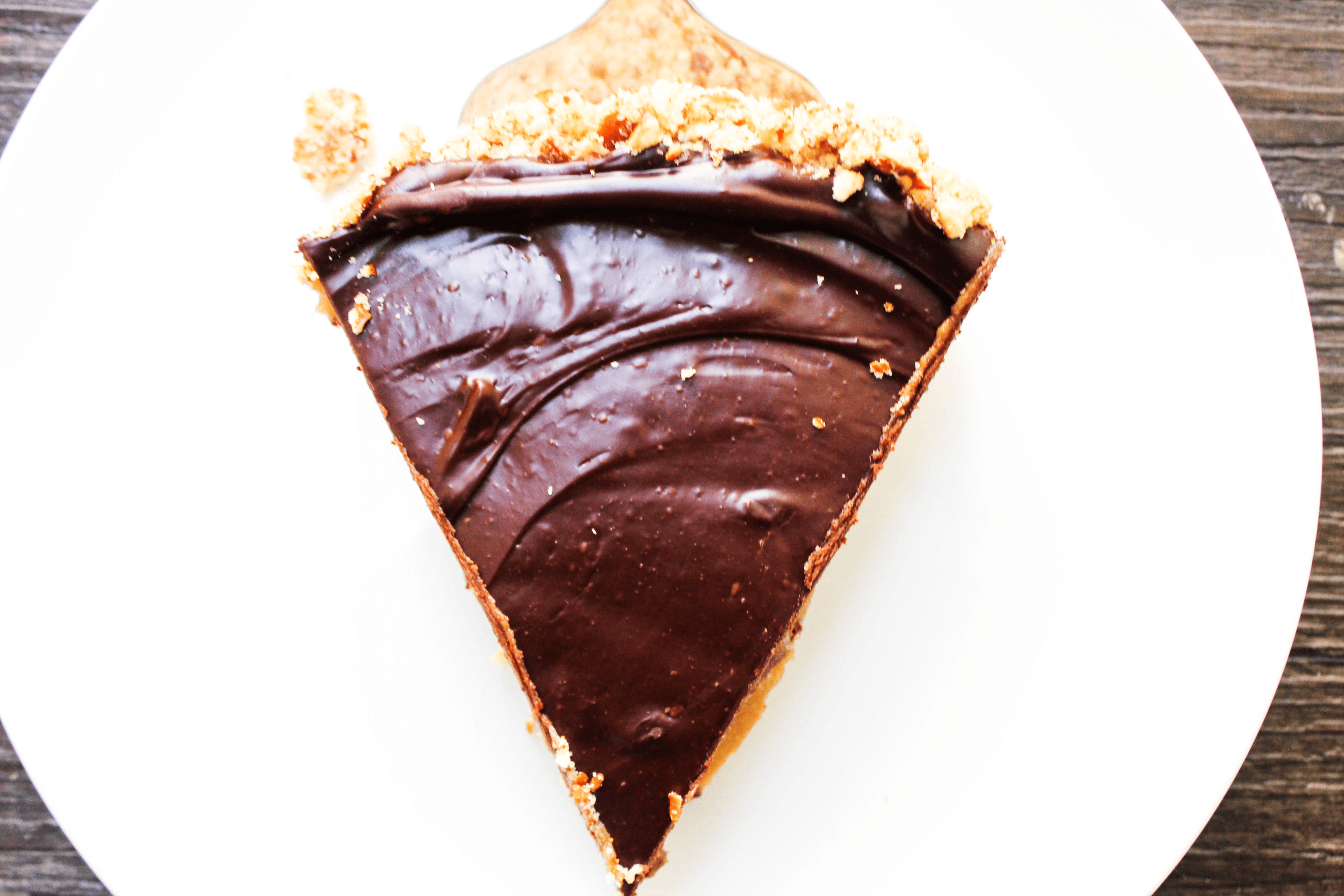 This mouthwatering Chocolate Peanut Butter Caramel Tart will have you licking your plate clean, or maybe even the entire pan for that matter.