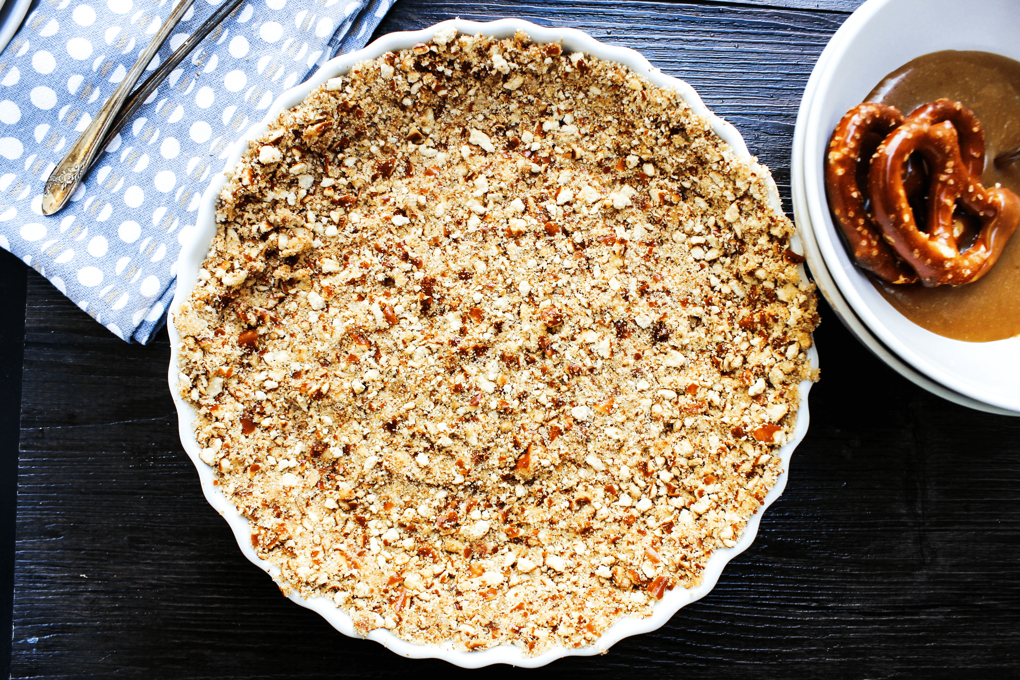 This mouthwatering Chocolate Peanut Butter Caramel Tart will have you licking your plate clean, or maybe even the entire pan for that matter.