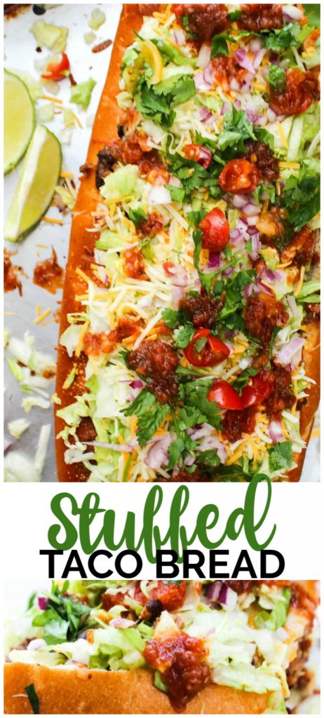 Stuffed Taco Bread pinterest image