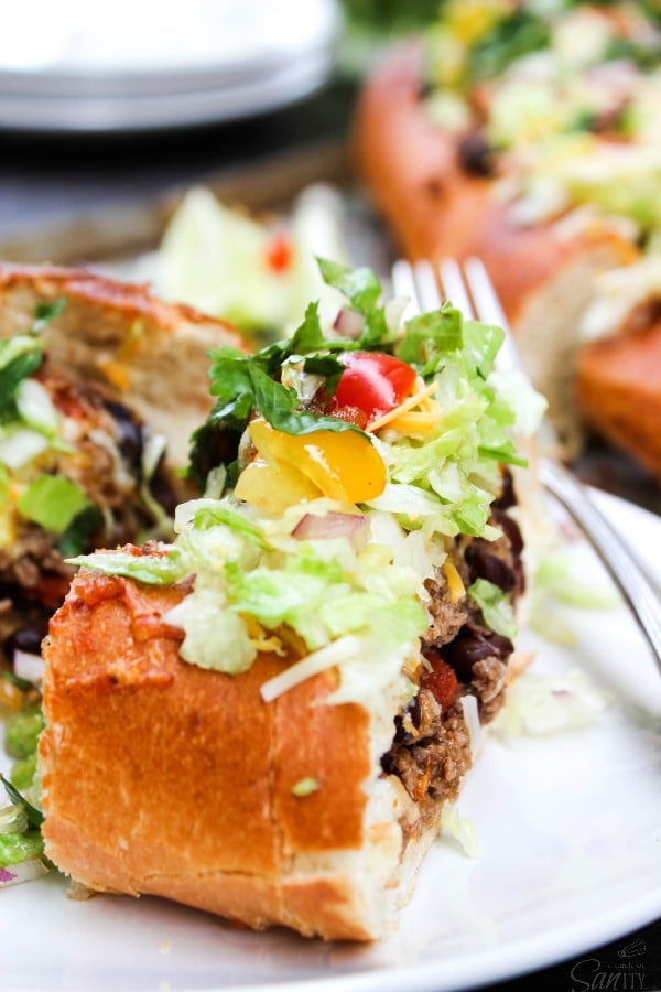 slice of taco bread
