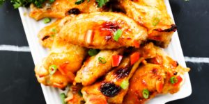 Baked Bang Bang Chicken Wings & 2016 Foodie Football Championship