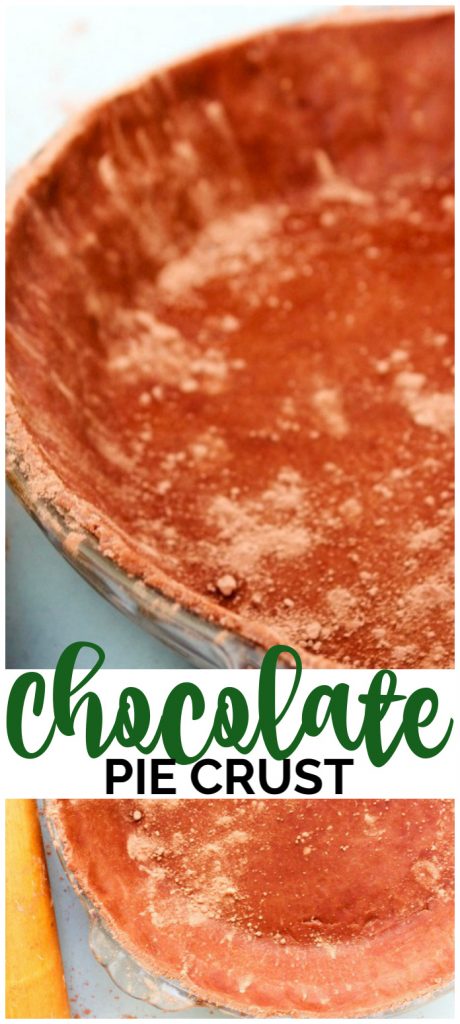 Chocolate Pie Crust pinterest image