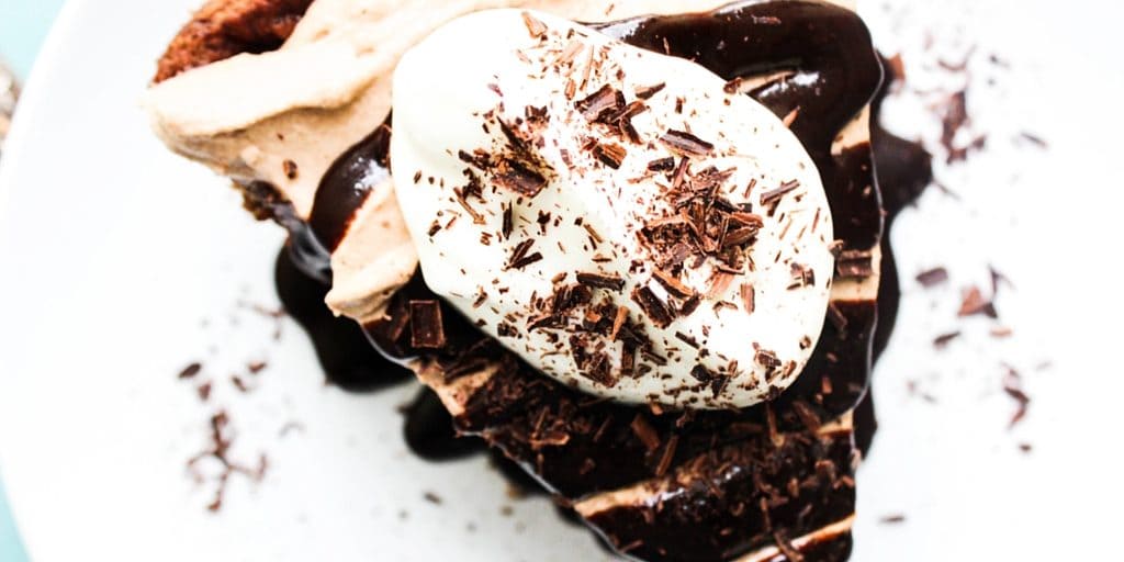 Mile High Fudge Brownie Pie TWITTER