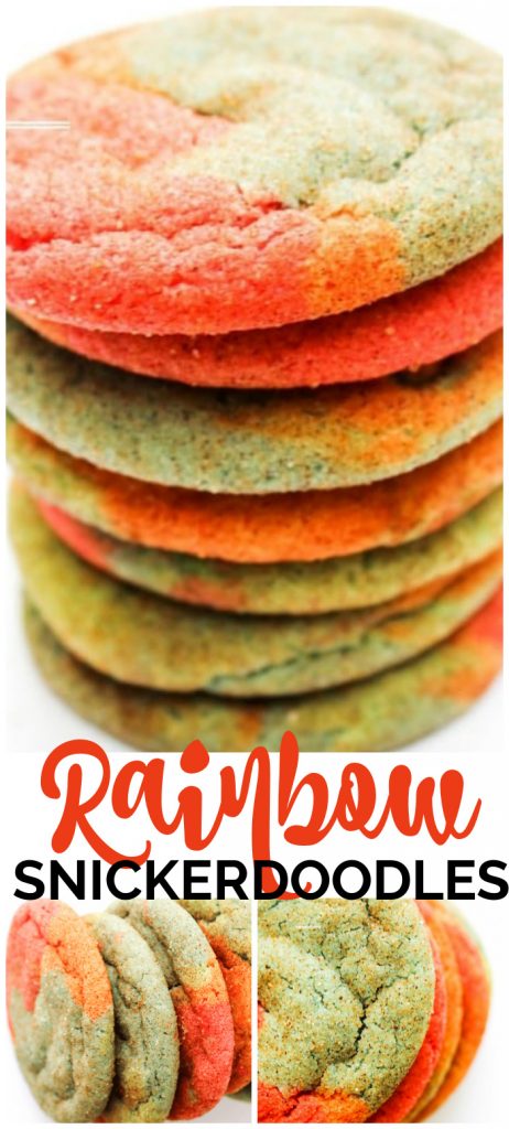 Rainbow Snickerdoodles pinterest image