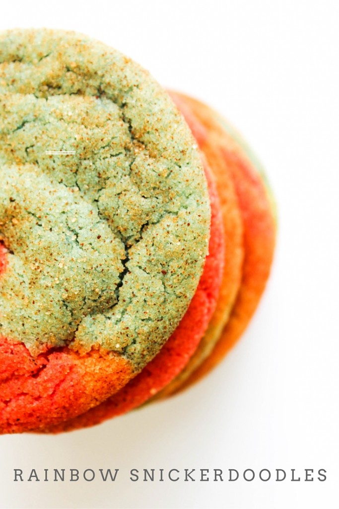 These Rainbow Snickerdoodle Cookies are soft, chewy snickerdoodle cookies that are a fun twist, making this a festive treat for the kiddos.