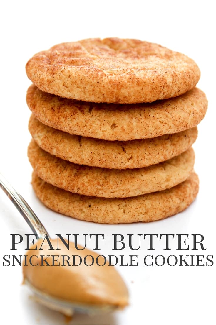 Peanut Butter Snickerdoodles are soft, chewy, and delicious. They are two of my favorite cookies ever combined into one addictive treat. Peanut Butter Snickerdoodles are soft, chewy and delicious. They are two of my favorite cookies ever combined into one addictive treat.