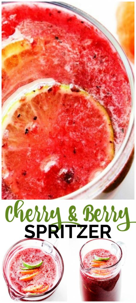Cherry & Berry Spritzer pinterest image