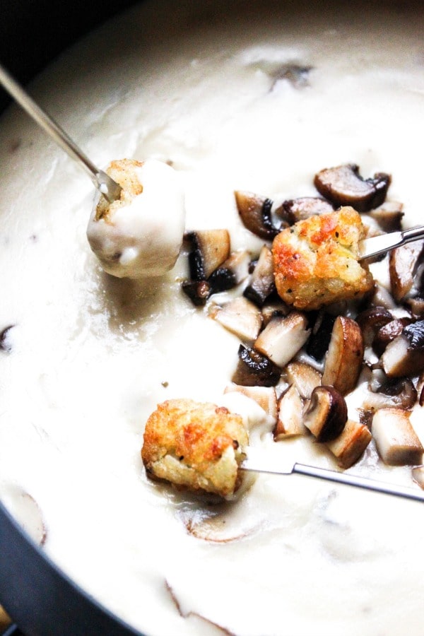 This savory Mushroom Marsala Fondue takes just 25-minutes from start to finish. It is sophisticated and impressive, yet easy to prepare.