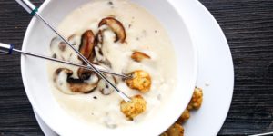 Mushroom Marsala Fondue