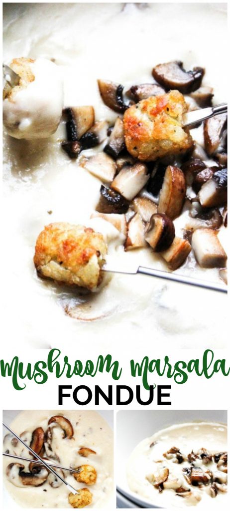 Mushroom Marsala Fondue pinterest image