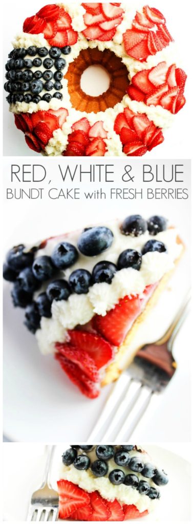 Red, White & Blue Bundt Cake LONG PIN