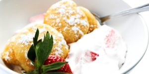 Strawberries & Cream Beignets