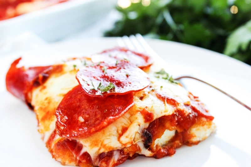Cheesy Pizza Casserole is an easy 30-minute meal loaded with cheese, cheese, & more cheese. This is the best recipe to celebrate National Cheese Day.