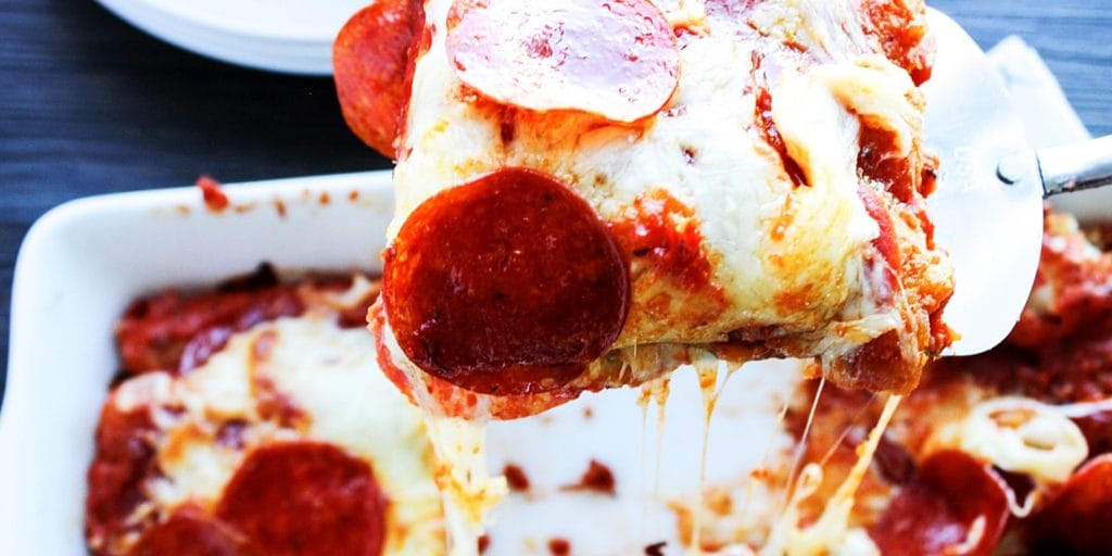 Cheesy Pizza Casserole is an easy 30-minute meal loaded with cheese, cheese, & more cheese. This is the best recipe to celebrate National Cheese Day.