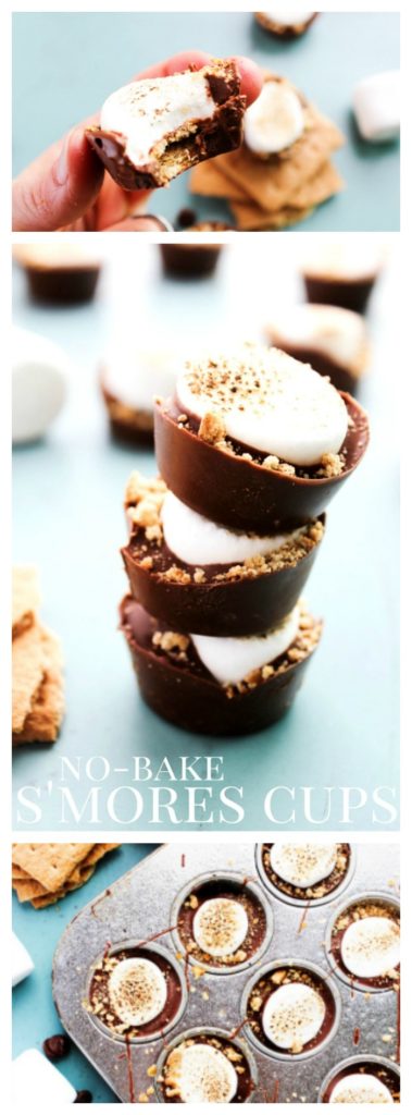 No-Bake S'mores Cups are an easy twist on a favorite summer treat. Whether you're having a barbecue or headed to the beach, these are the perfect fun treat.