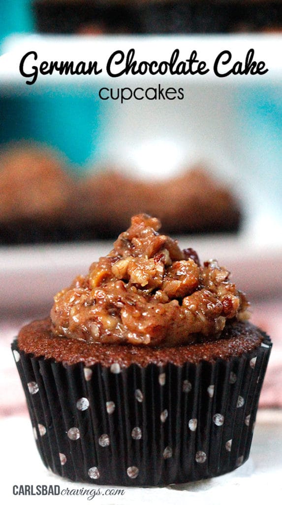 german chocolate cake cupcakes