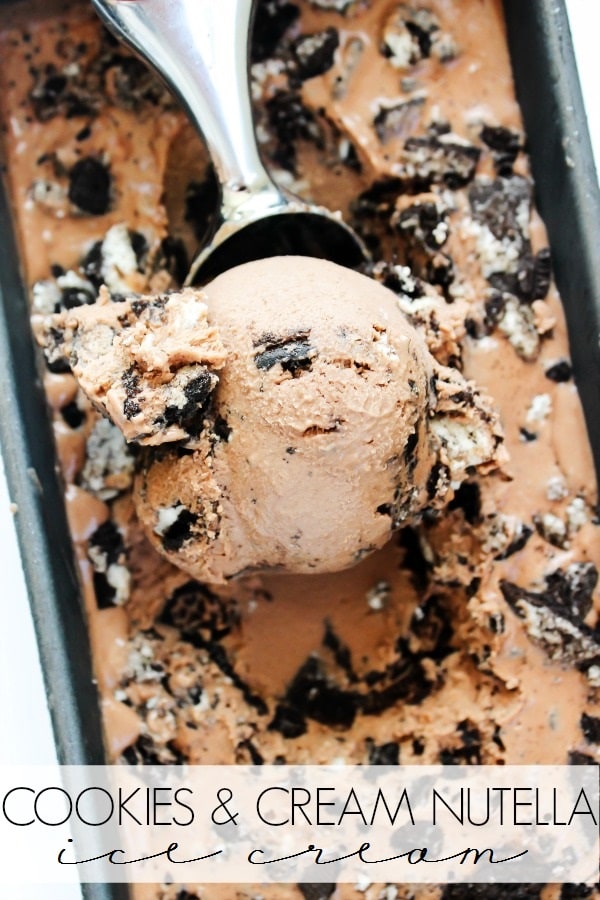 COOKIES & CREAM NUTELLA ICE CREAM