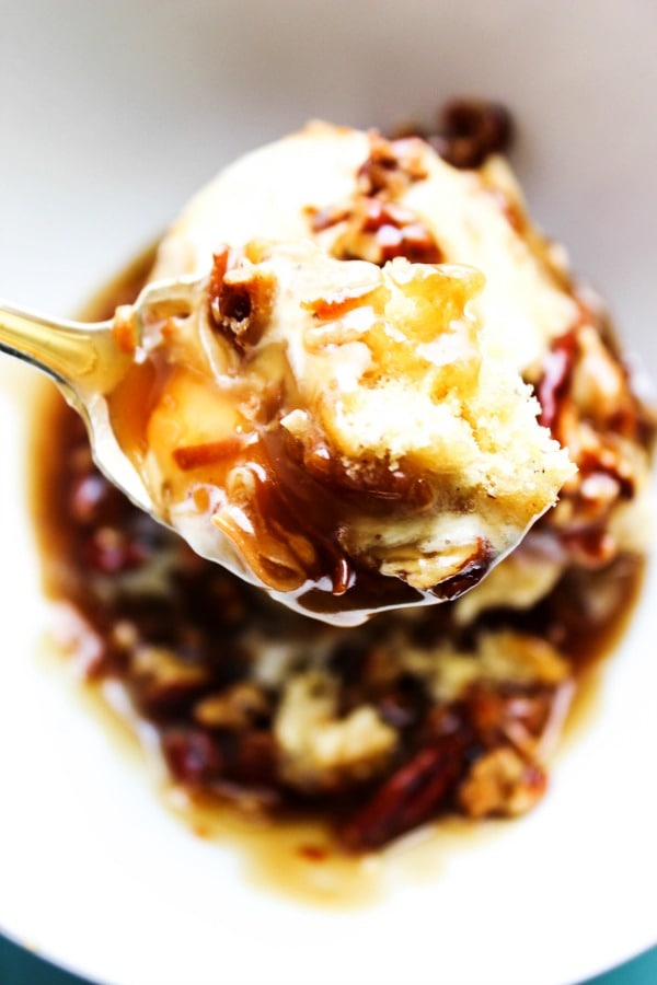 Toasted Coconut Pecan Caramel Sauce & Girl Scouts® Caramel & Coconut Blondies are a drool worthy combination of coconut, caramel, and chocolate.
