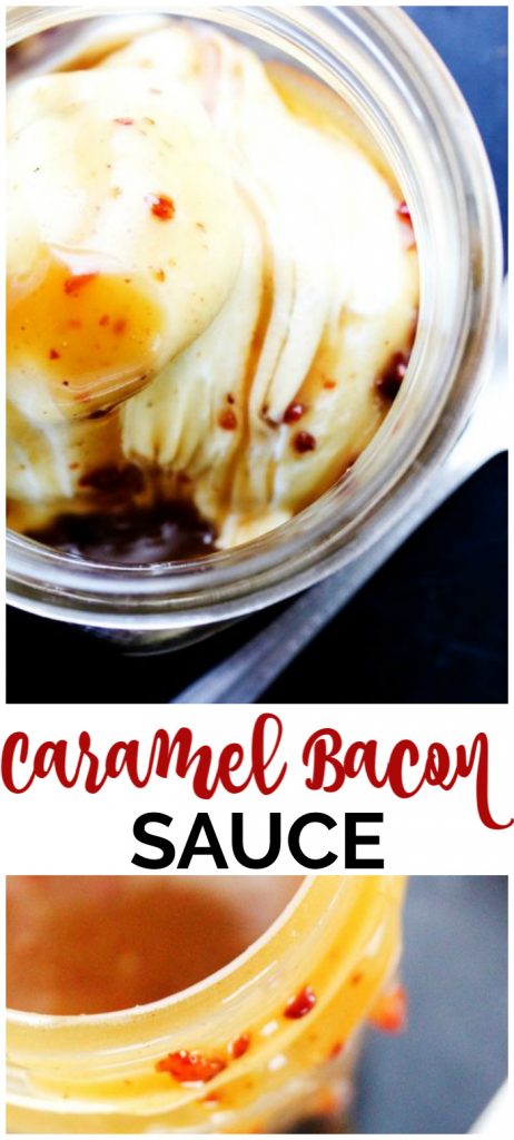 Caramel Bacon Sauce pinterest image