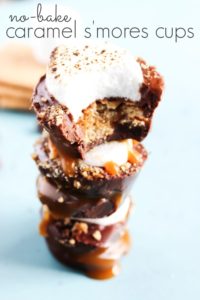 No-Bake Caramel S’more Cups