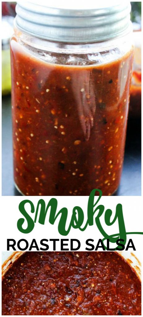 Smoky Roasted Salsa pinterest image