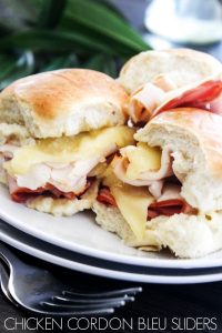 Chicken Cordon Bleu Sliders