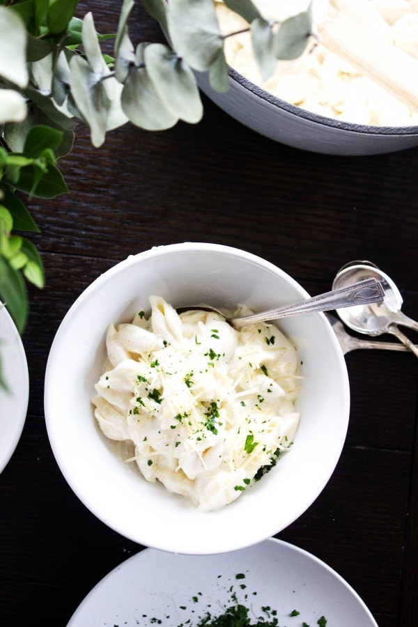 30-Minute One Pot Cheesy Pasta is hands down the best. The layers of cheesy flavor is unbeatable.This dish will quickly become a family favorite. four-cheese-mac-cheese-table