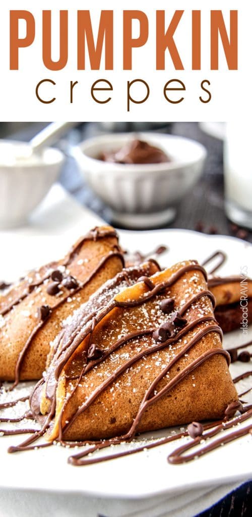Nutella Pumpkin Crepes