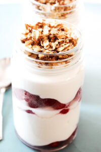quart and berries parfait