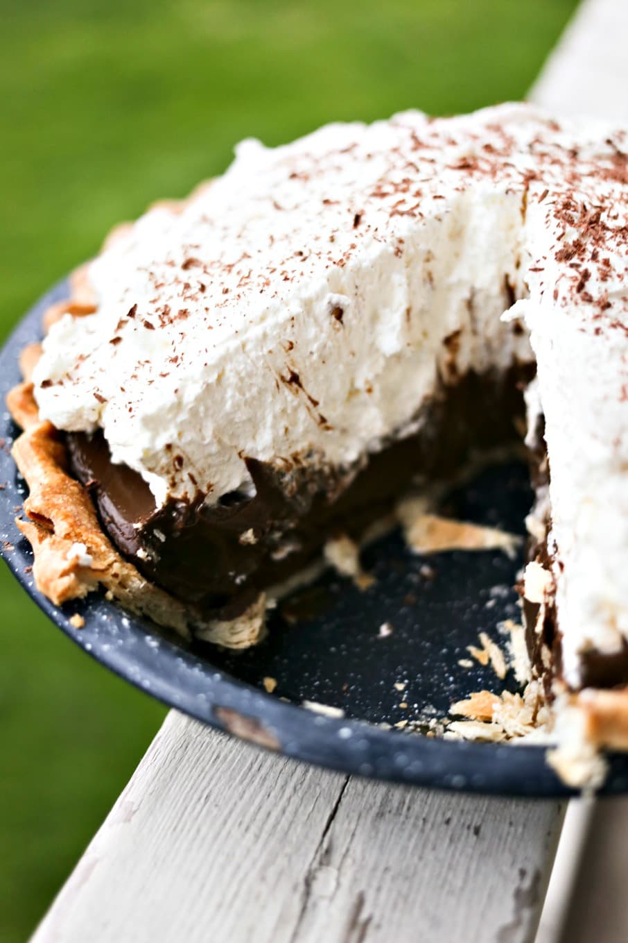 slice of Kahlua Chocolate Cream Pie