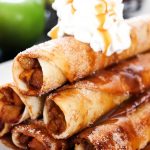 apple pie taquitos on a plate