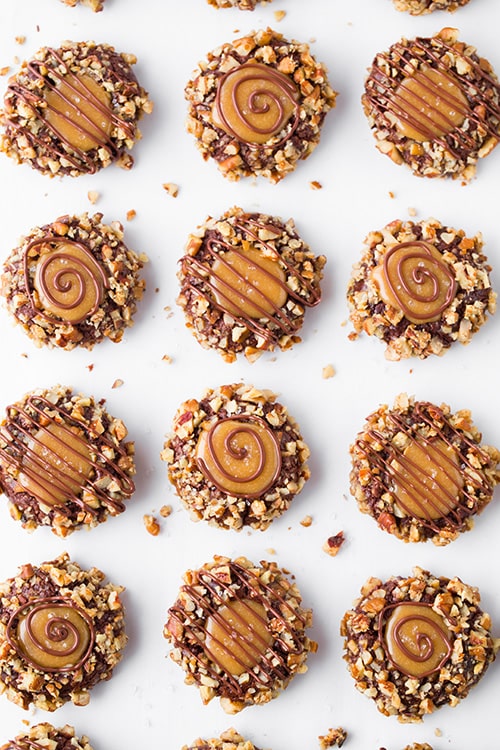 Salted Caramel Thumbprint Cookies