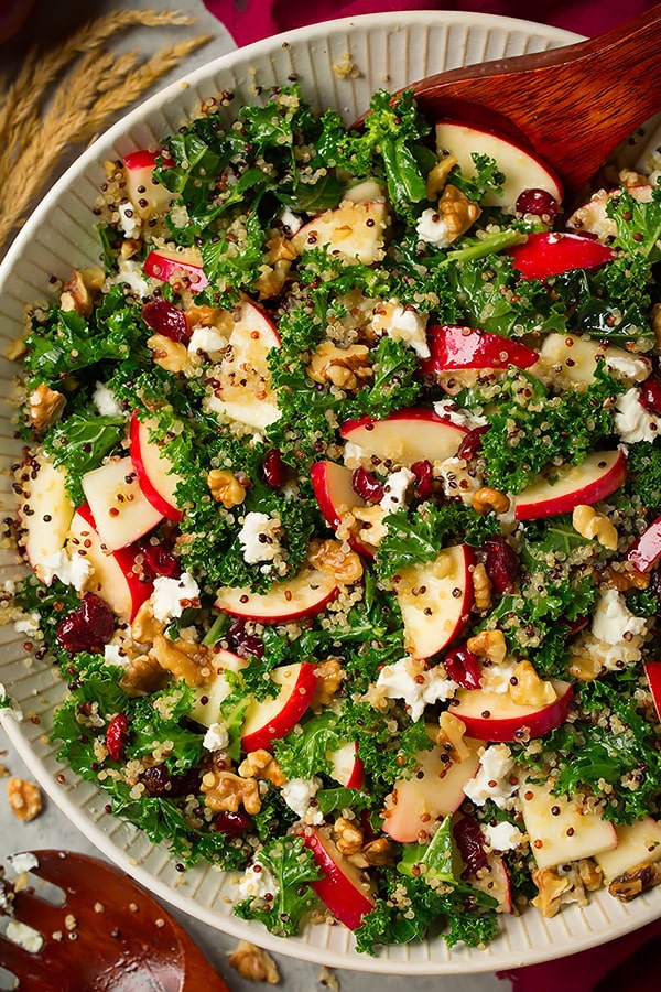 AUTUMN APPLE KALE QUINOA SALAD
