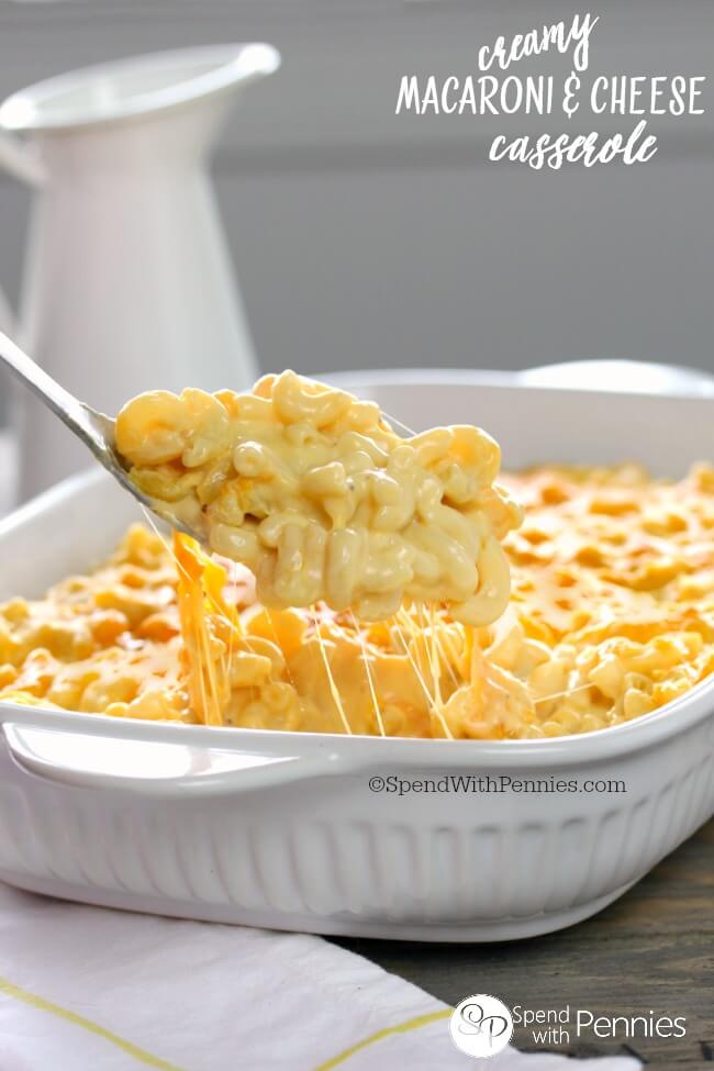CREAMY MAC & CHEESE CASSEROLE
