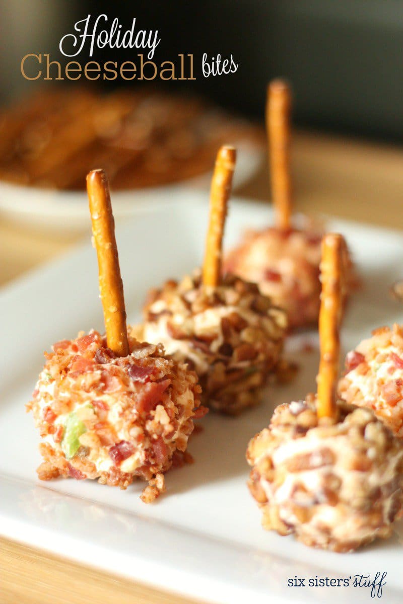 Holiday Cheeseball Bites