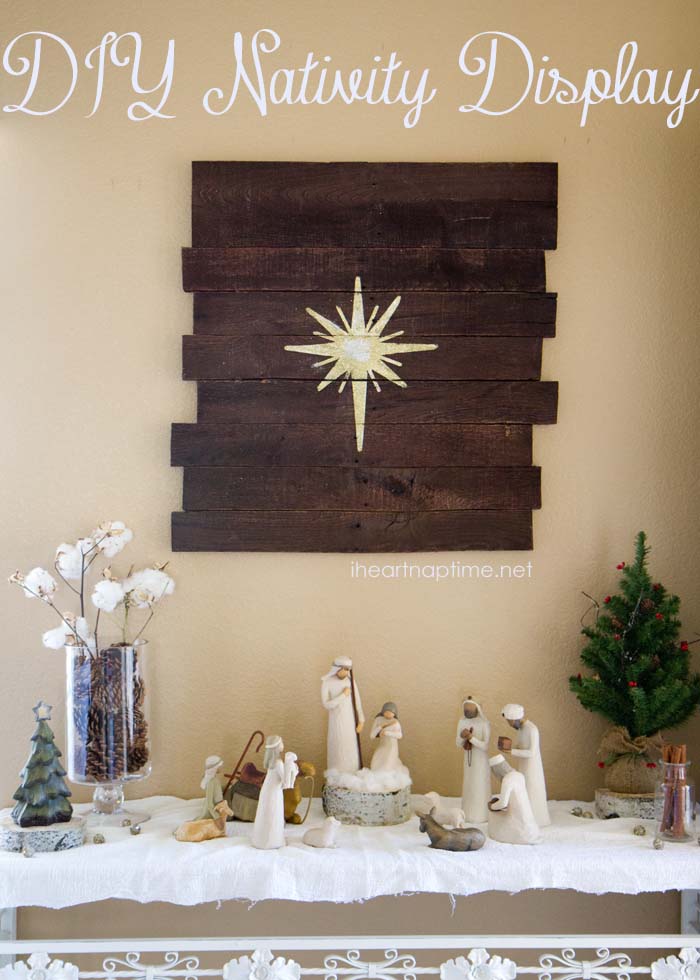 DIY NATIVITY DISPLAY