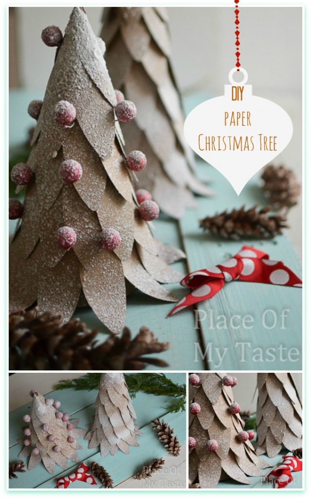 DIY PAPER CHRISTMAS TREE