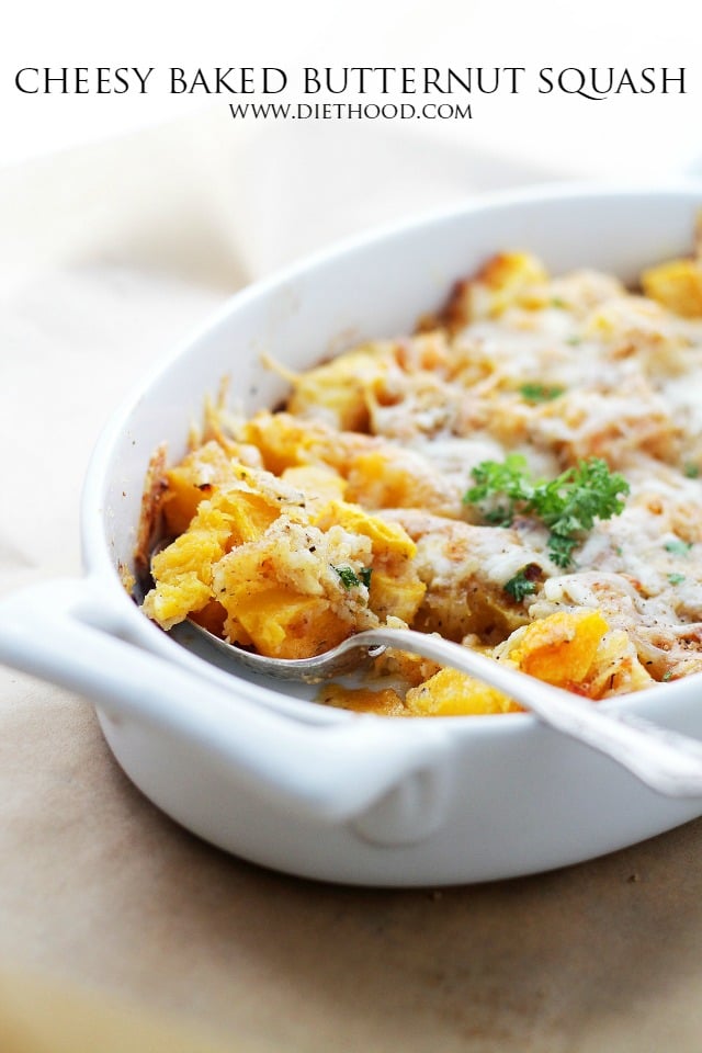 CHEESY BAKED BUTTERNUT SQUASH