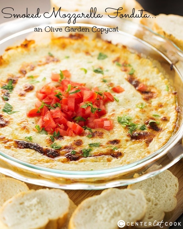 Smoked Mozzarella Fonduta cheese dip