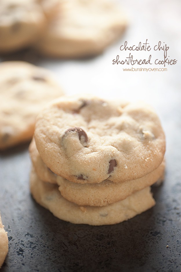 Chocolate Chip Shortbread Cookies