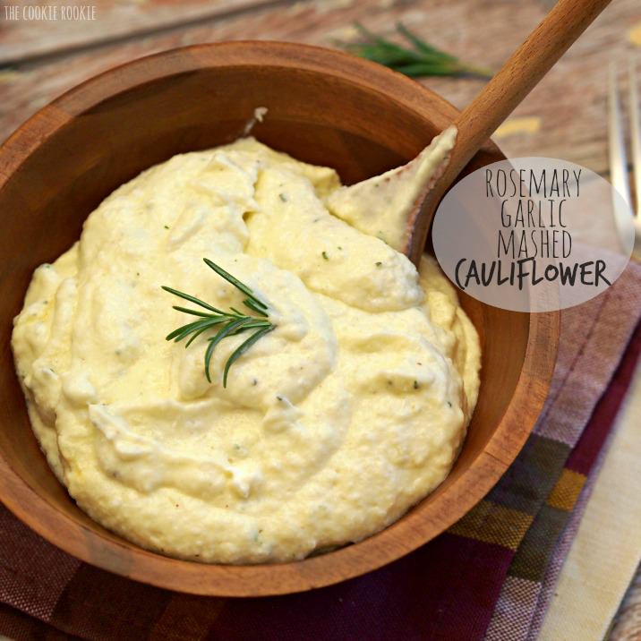 ROSEMARY GARLIC MASHED CAULIFLOWER