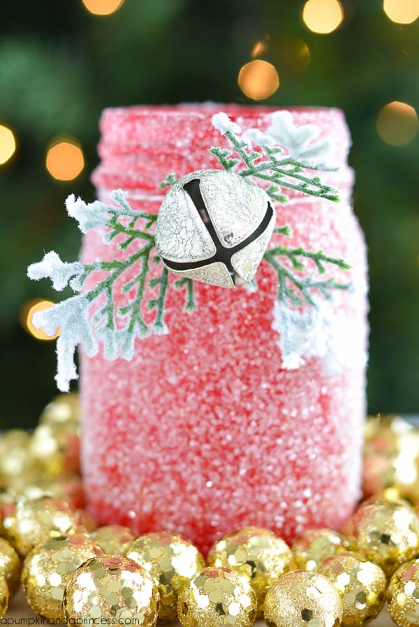 DIY GLITTER MASON JAR LUMINARY