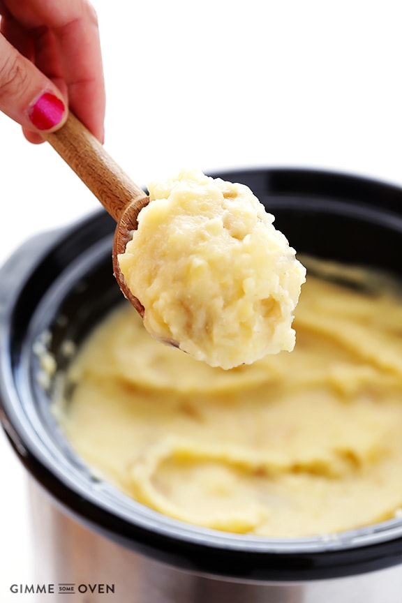 SLOW COOKER MASHED POTATOES