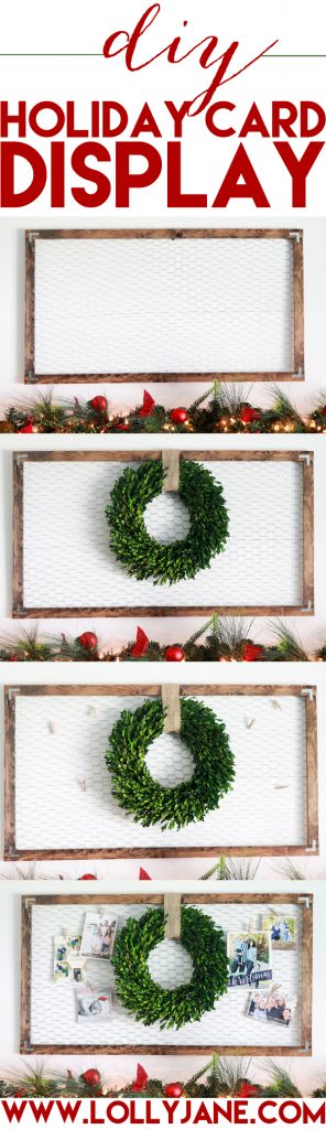 DIY HOLIDAY CARD DISPLAY
