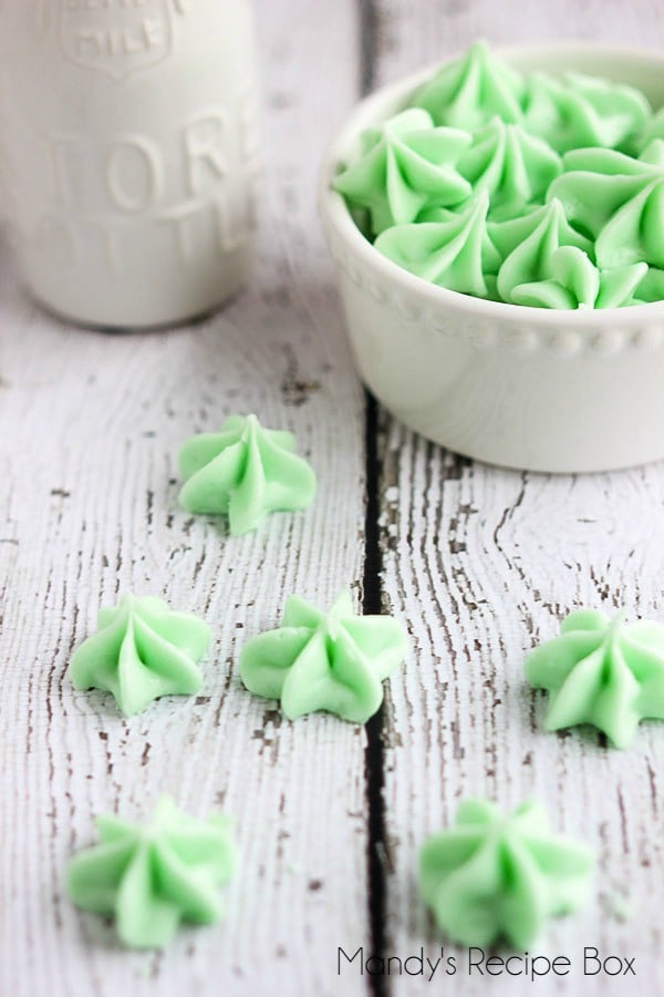 Cream Cheese Mints small green mint candy