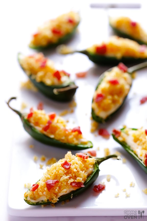 Fried Jalapeno Poppers jalapenos stuffed with cheese and bacon