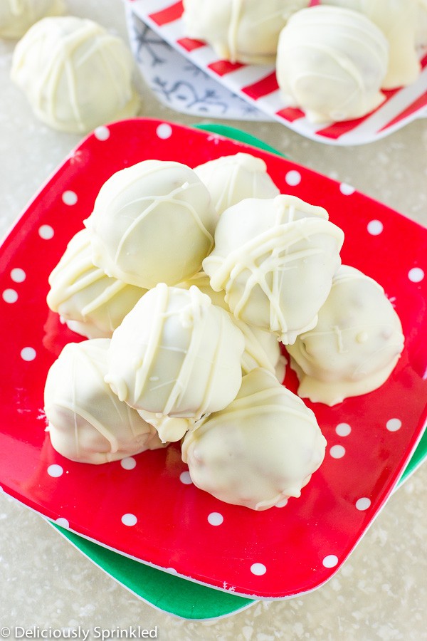 White Chocolate Almond Truffles