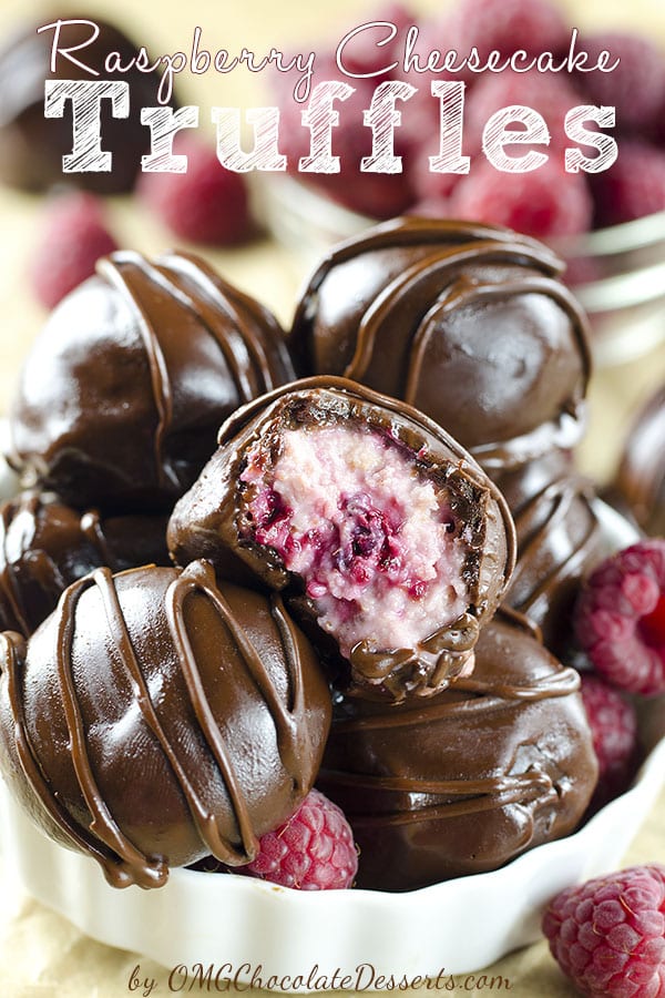 Raspberry Cheesecake Truffles