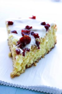 Cranberry Orange Cornmeal Pound Cake