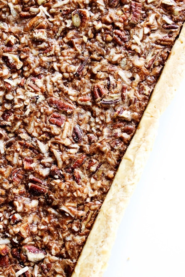 german chocolate slab pie